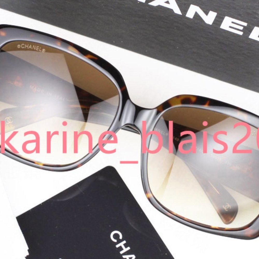 100% genuine authentic CHANEL 5149 B 714 dark havana brown sunglasses crystals